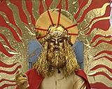 York God in sunburst